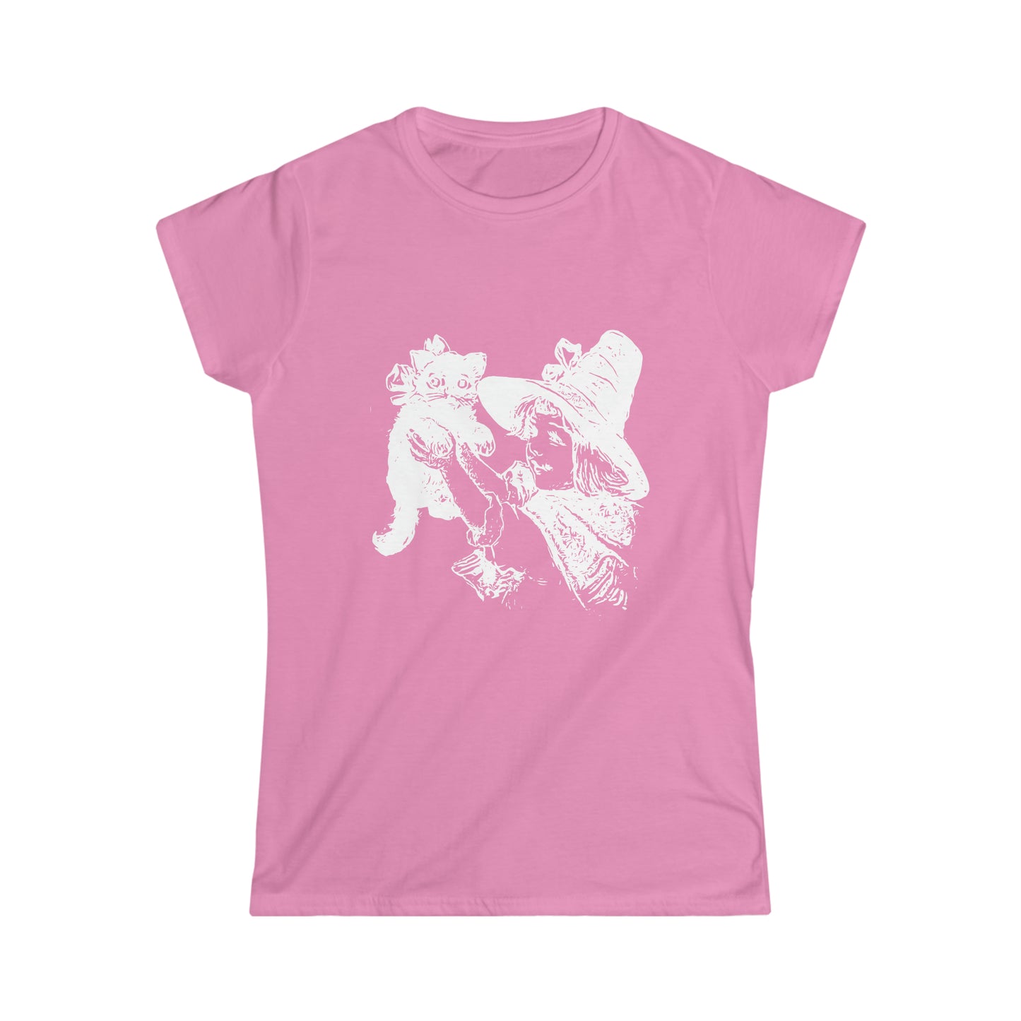 Women's Softstyle Tee - Elmira Series: My First Kitty (White)