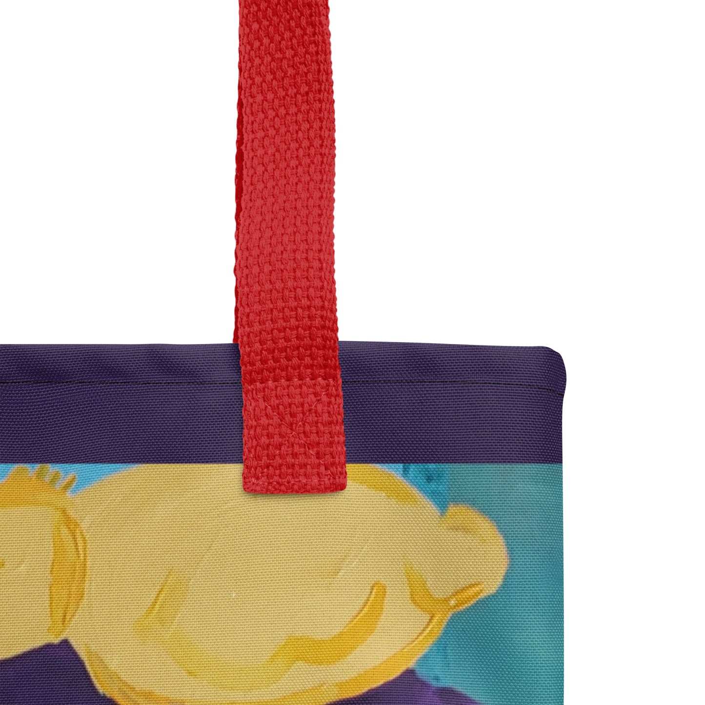 Tote bag-15x15- Cat And Duck 1