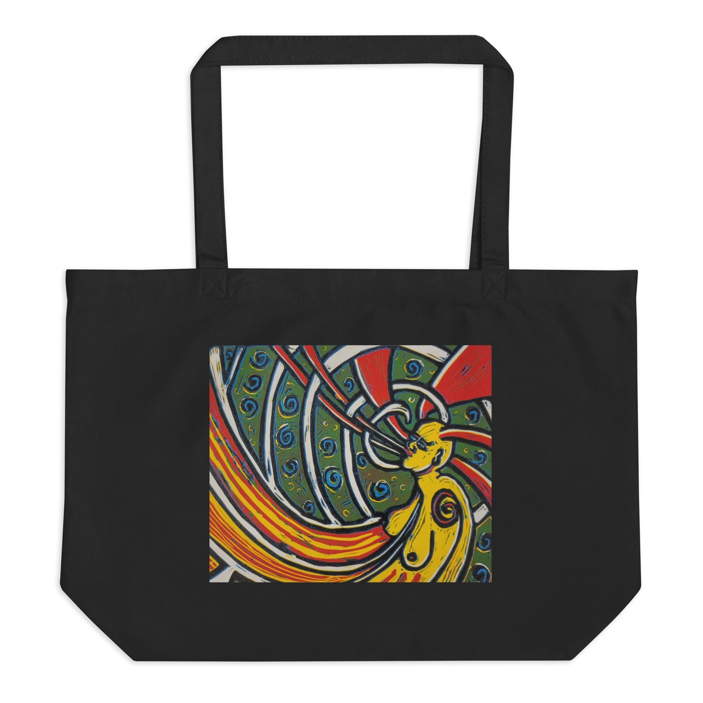 Large organic tote bag- Celestial Being Series OG