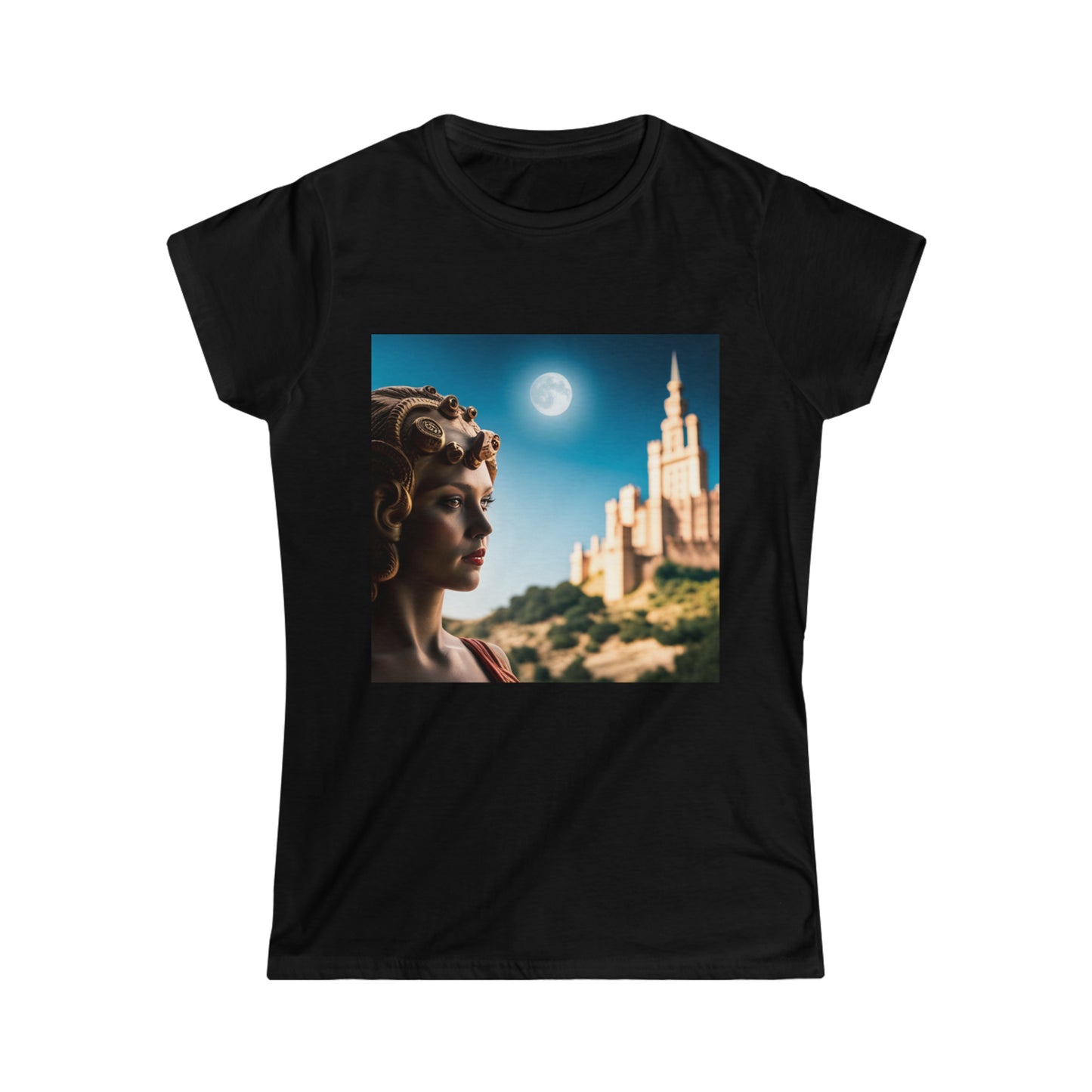 Women's Soft-style Tee- Castle Series- Armored Woman