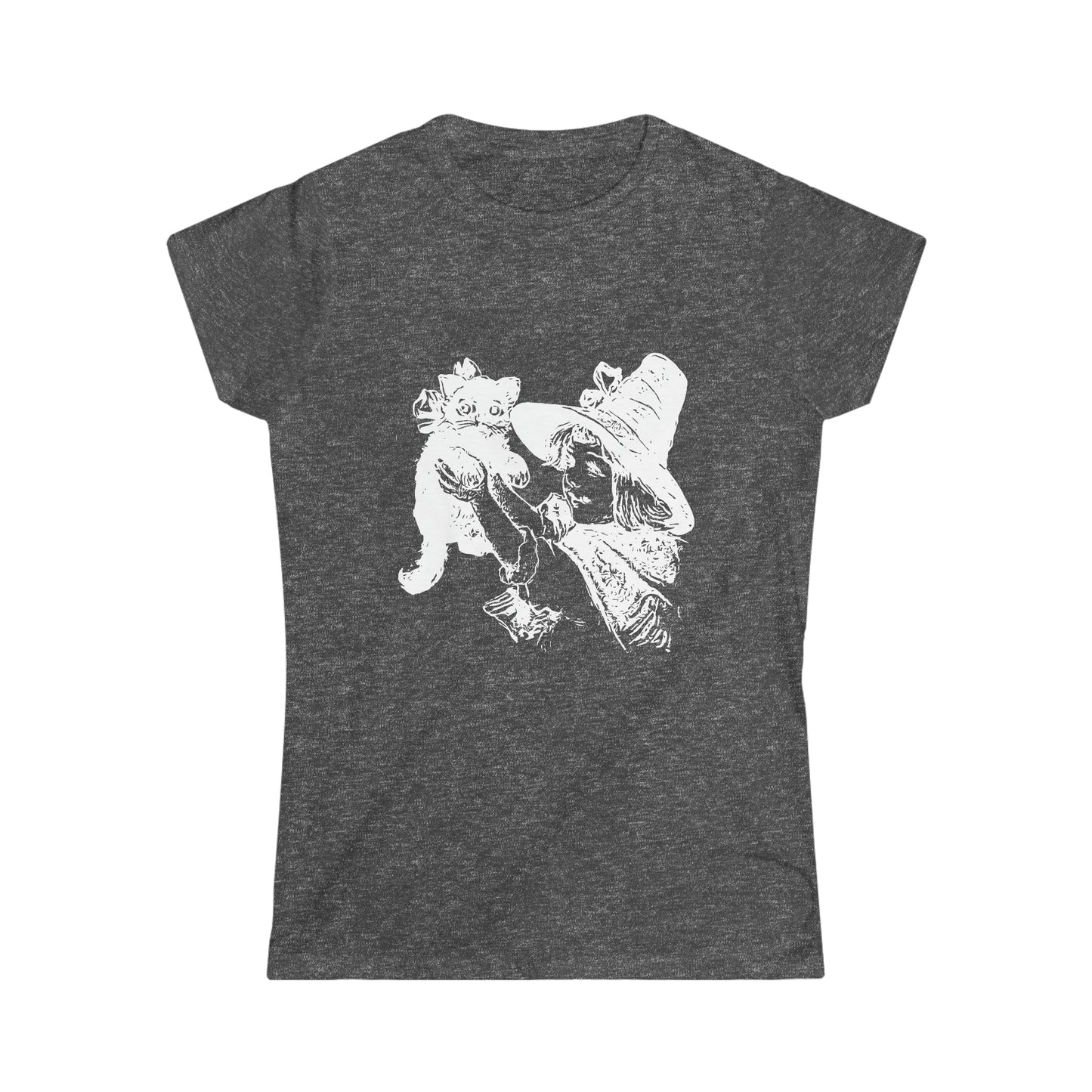 Women's Softstyle Tee - Elmira Series: My First Kitty (White)