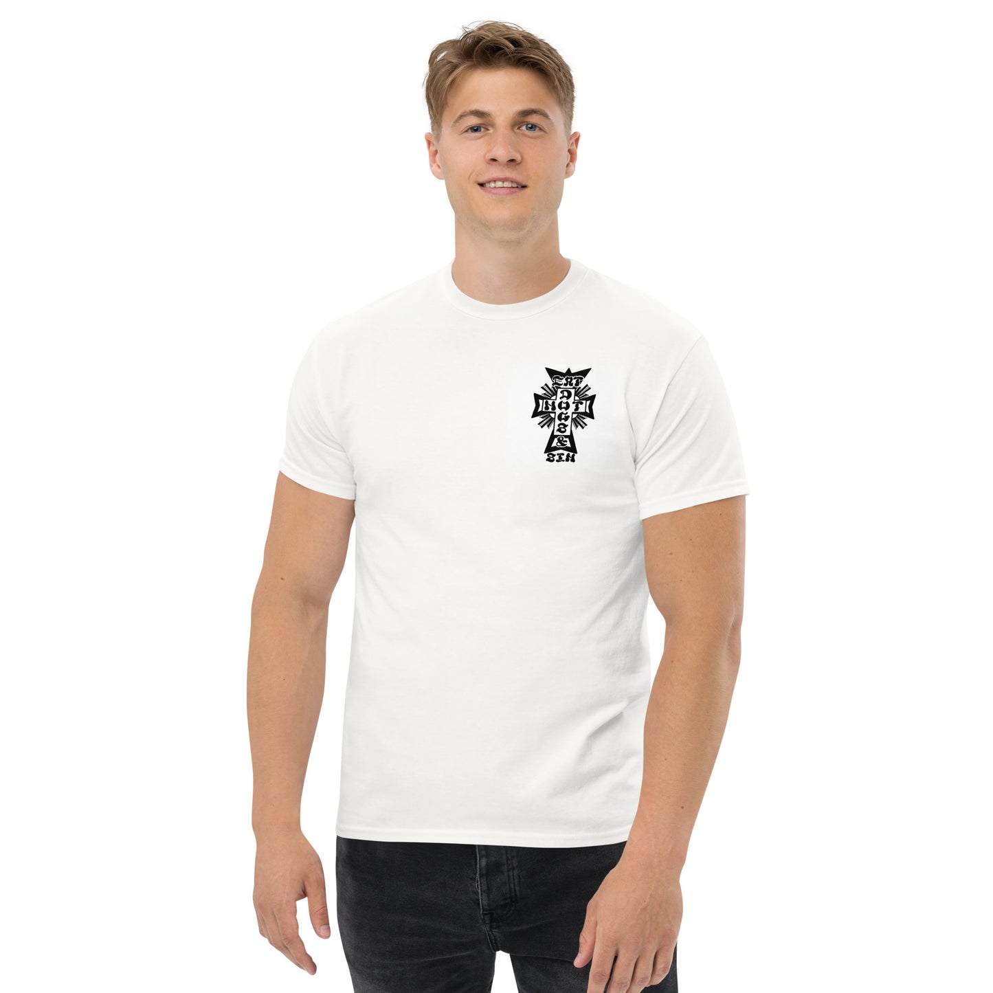 Men's classic tee - Eat And Sin- Black Logo