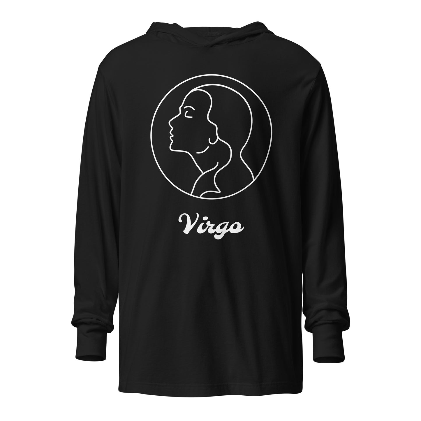 Hooded long-sleeve tee- Classic Zodiac: Virgo