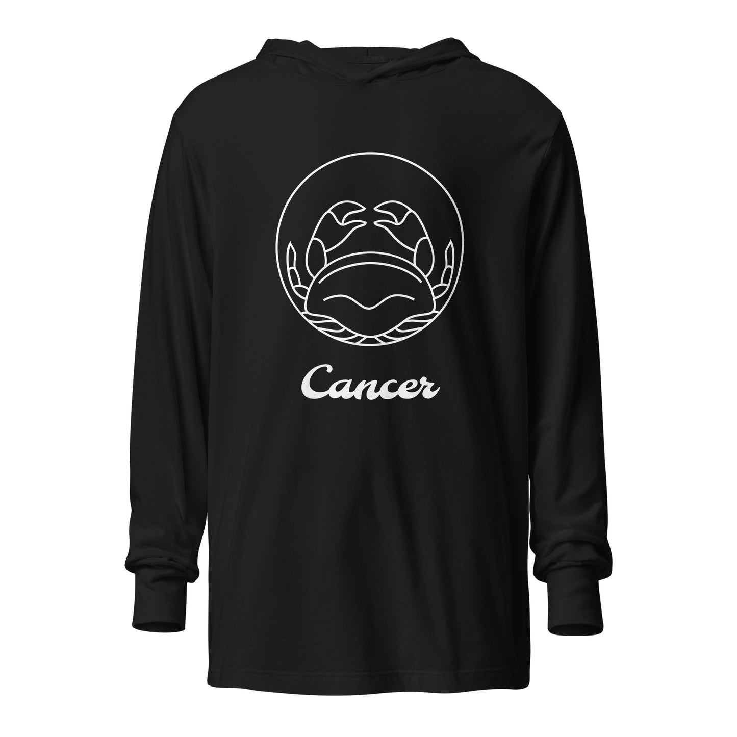 Hooded long-sleeve tee- Classic Zodiac: Cancer