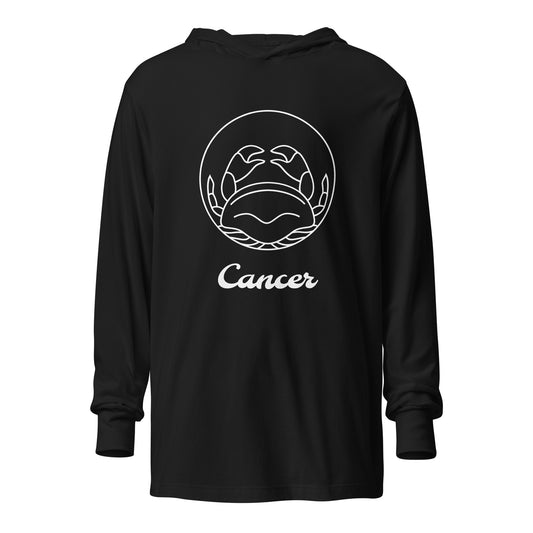 Hooded long-sleeve tee- Classic Zodiac: Cancer