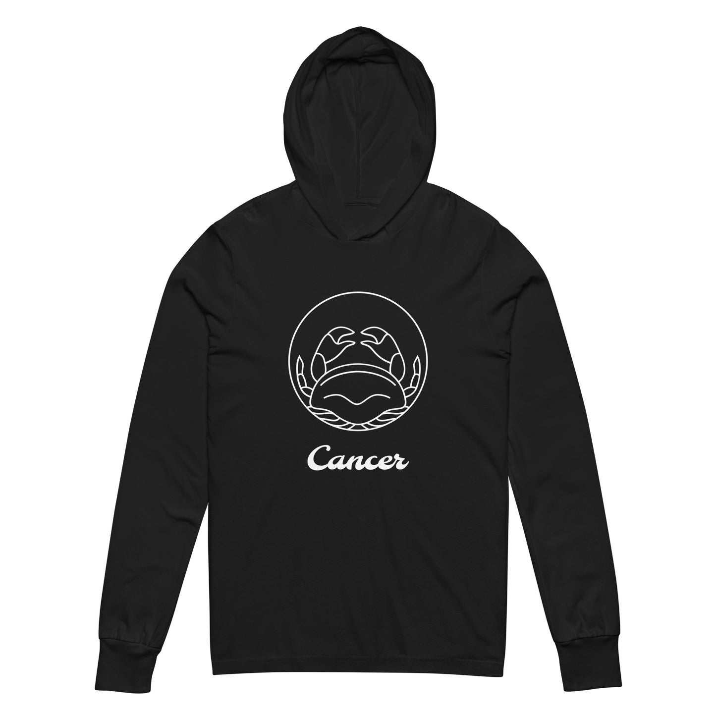 Hooded long-sleeve tee- Classic Zodiac: Cancer