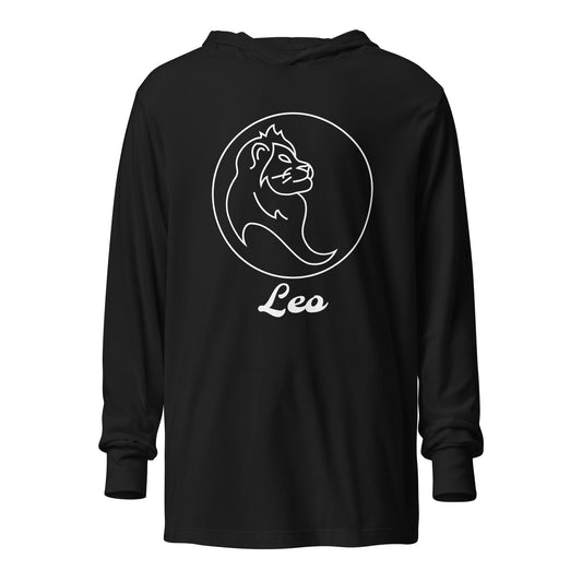 Hooded long-sleeve tee- Classic Zodiac: Leo