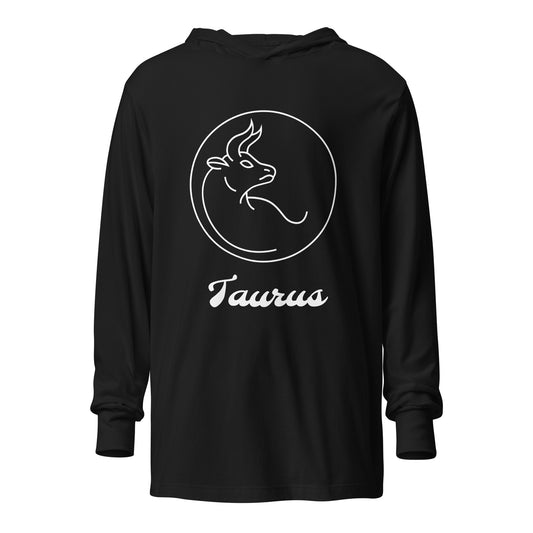 Hooded long-sleeve tee- Classic Zodiac: Taurus