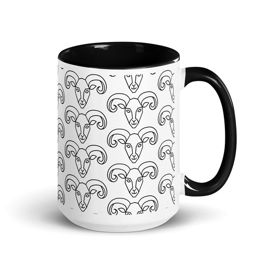 Mug with Color Inside-Classic Zodiac- ARIES