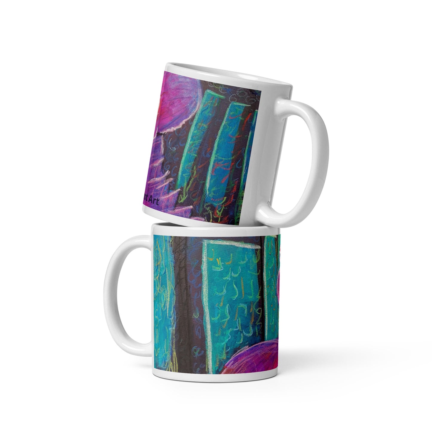 White glossy mug -Celestial Being Series- Neptune