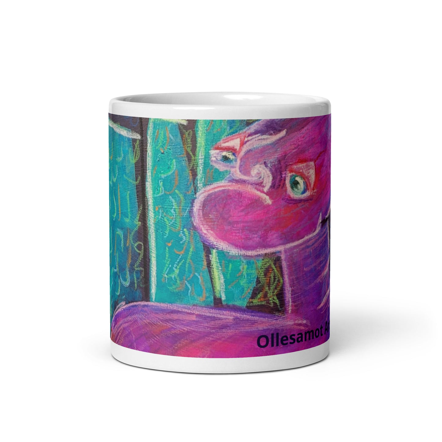 White glossy mug -Celestial Being Series- Neptune