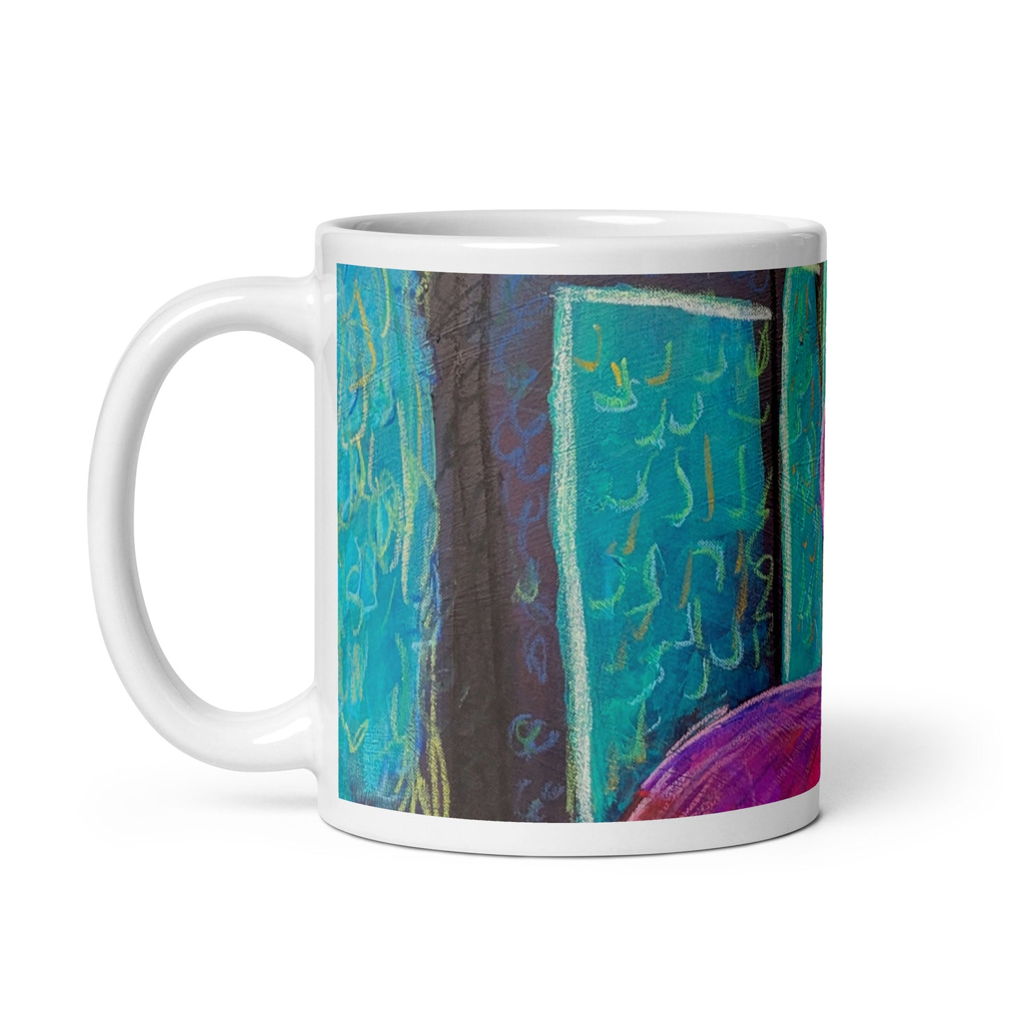 White glossy mug -Celestial Being Series- Neptune