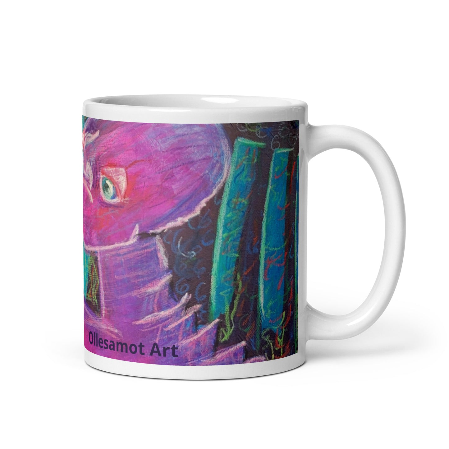 White glossy mug -Celestial Being Series- Neptune