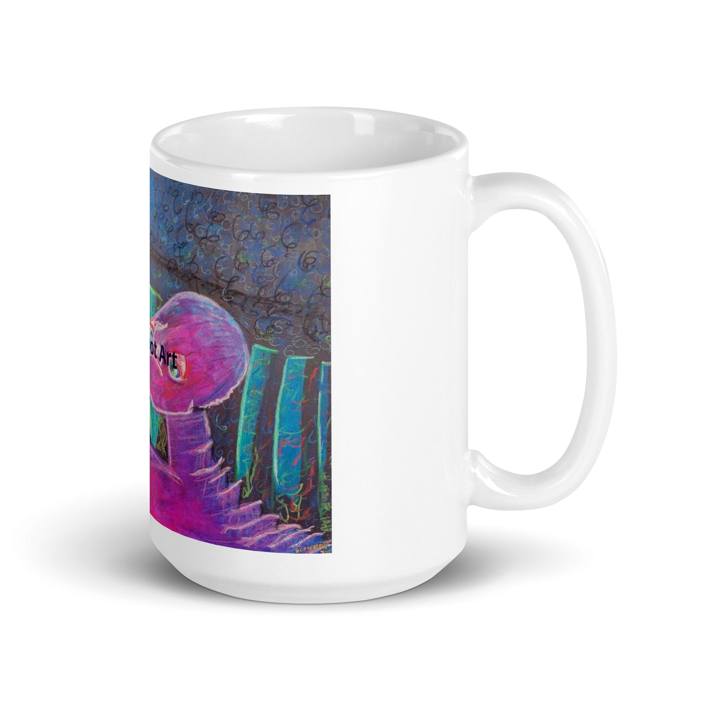 White glossy mug -Celestial Being Series- Neptune