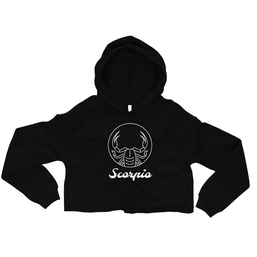 Crop Hoodie- Classic Zodiac: Scorpio