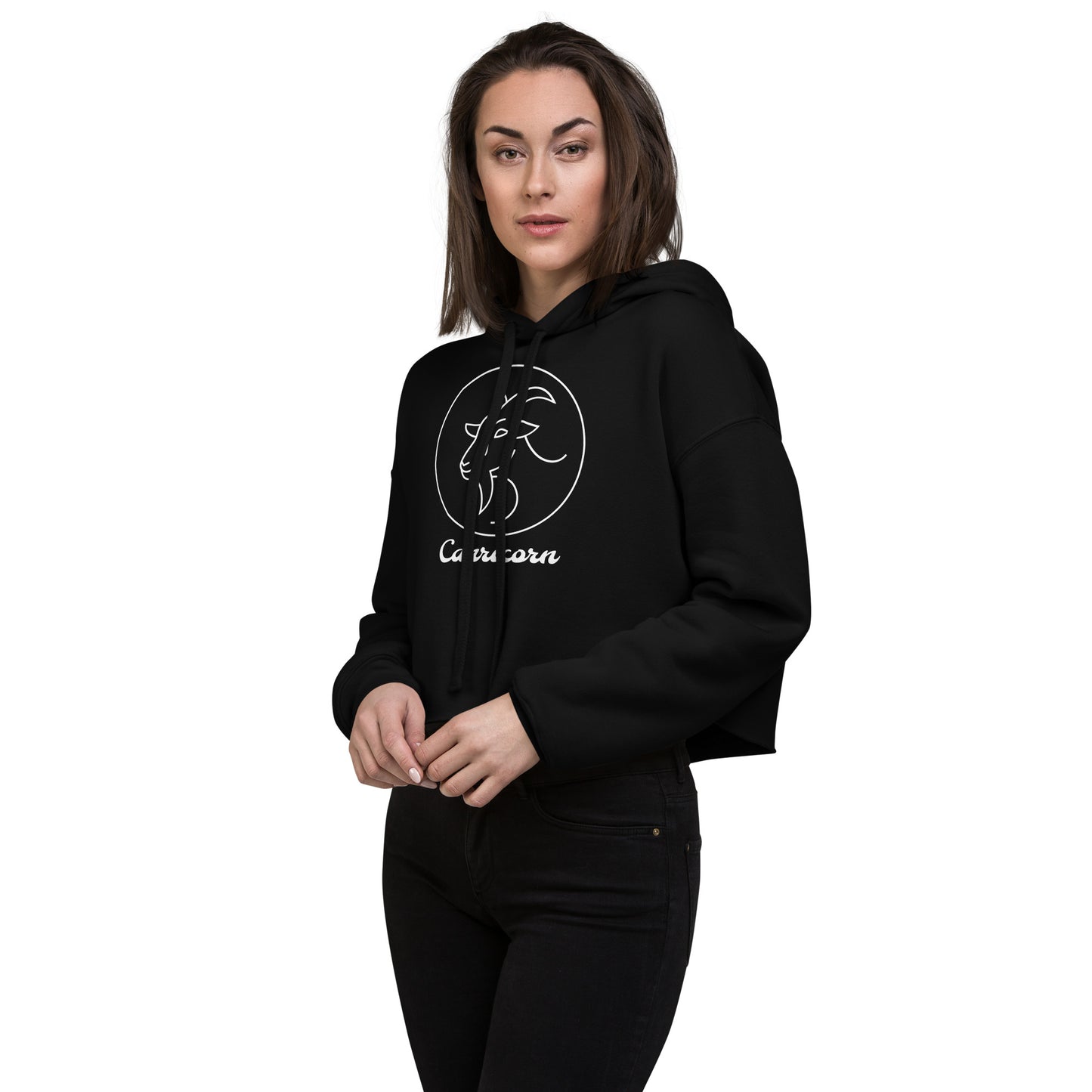 Crop Hoodie- Classic Zodiac: Capricorn