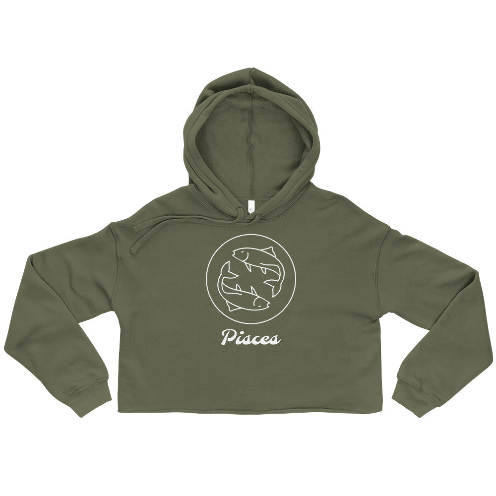 Crop Hoodie- Classic Zodiac: Pisces