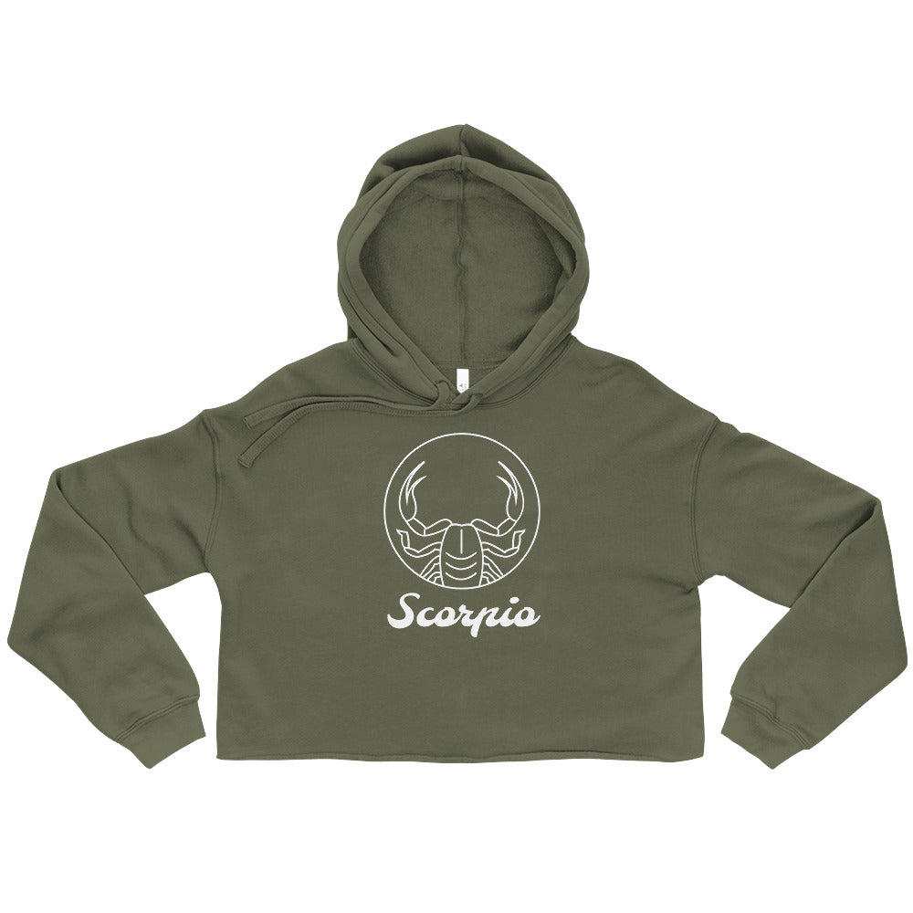 Crop Hoodie- Classic Zodiac: Scorpio