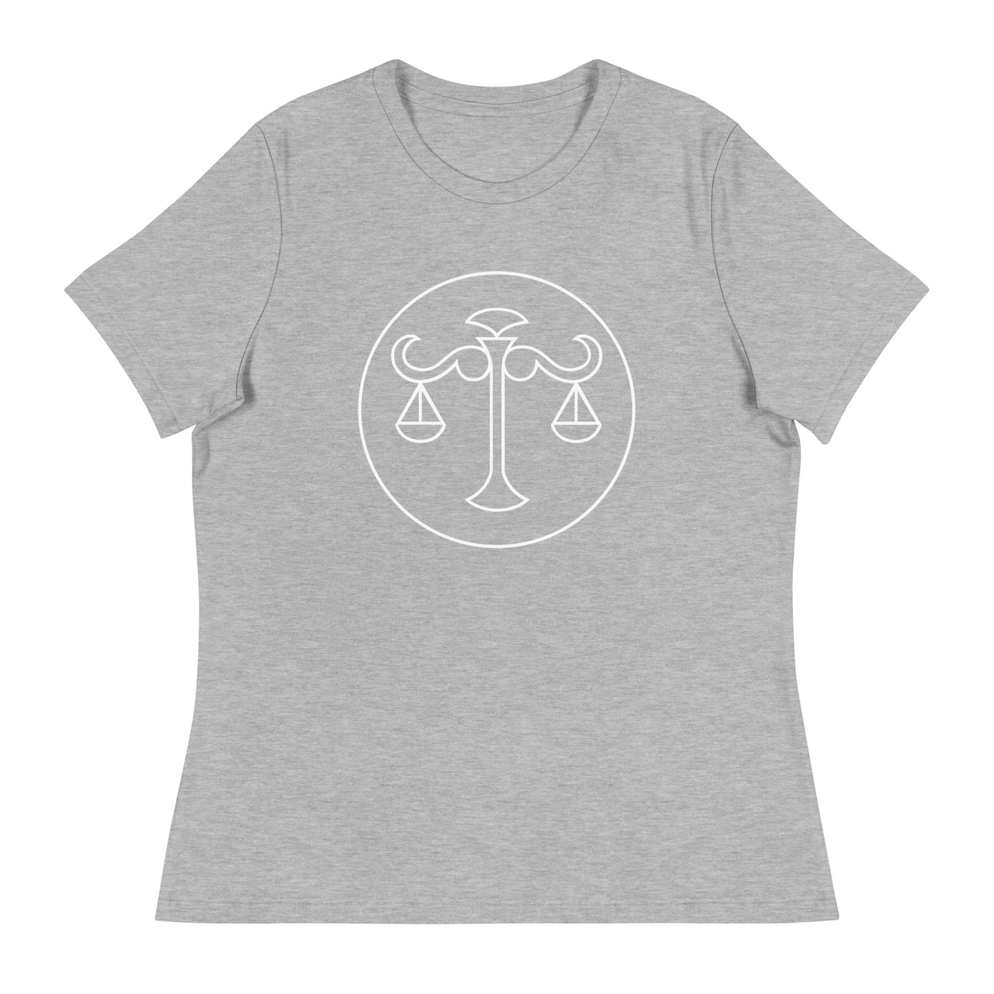 Women's Relaxed T-Shirt- Classic Zodiac: Libra