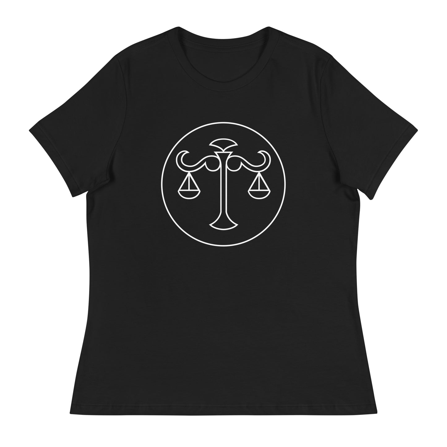 Women's Relaxed T-Shirt- Classic Zodiac: Libra