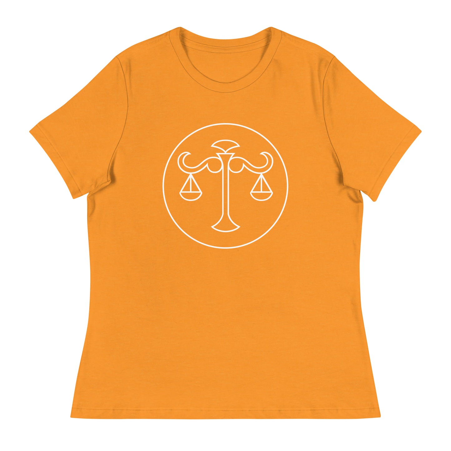 Women's Relaxed T-Shirt- Classic Zodiac: Libra