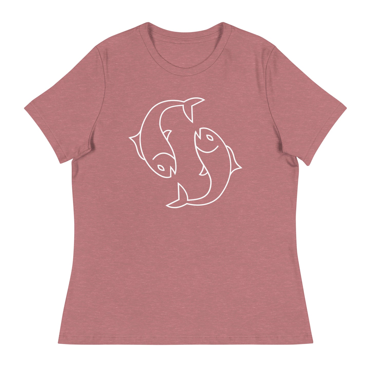 Women's Relaxed T-Shirt- Classic Zodiac: Pisces