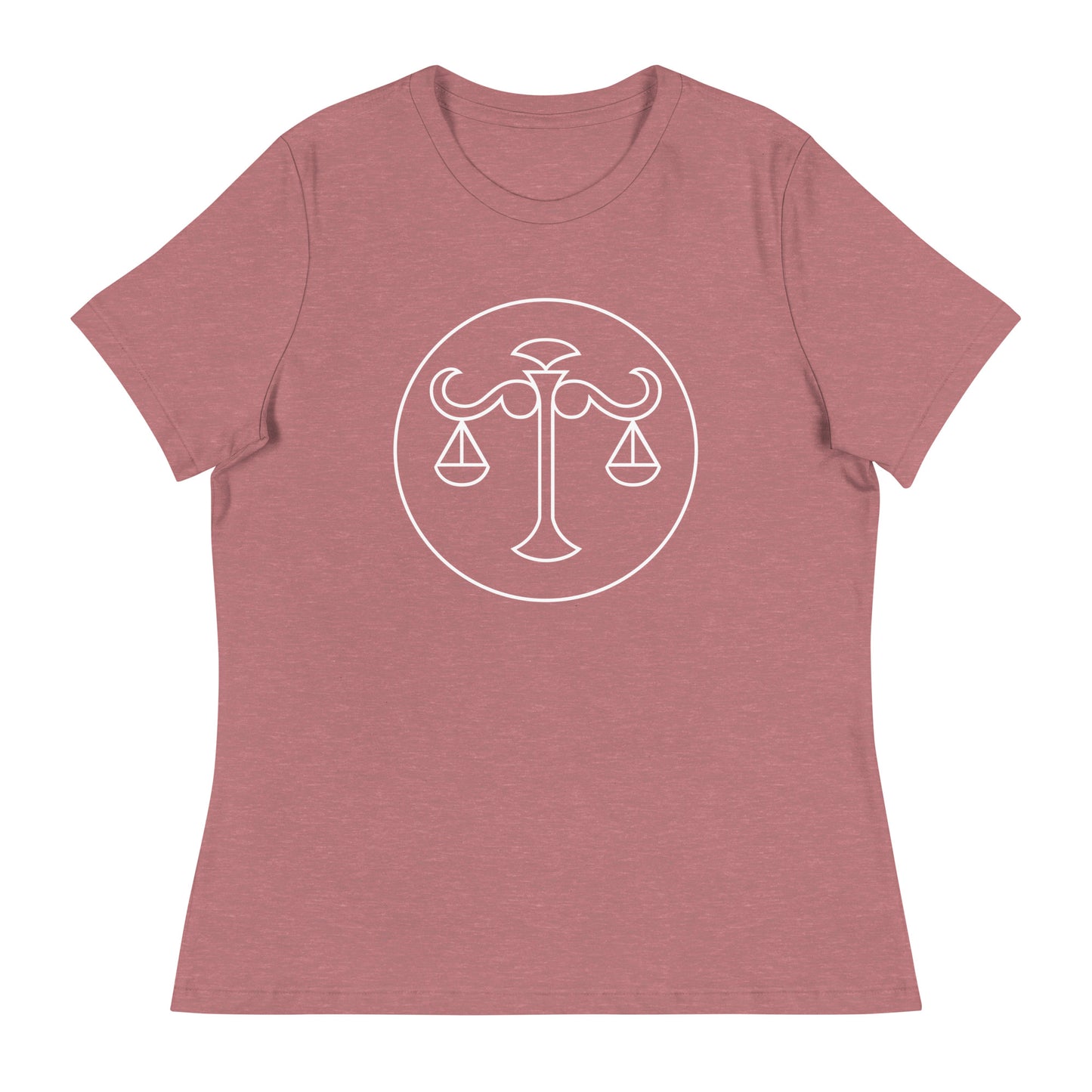 Women's Relaxed T-Shirt- Classic Zodiac: Libra