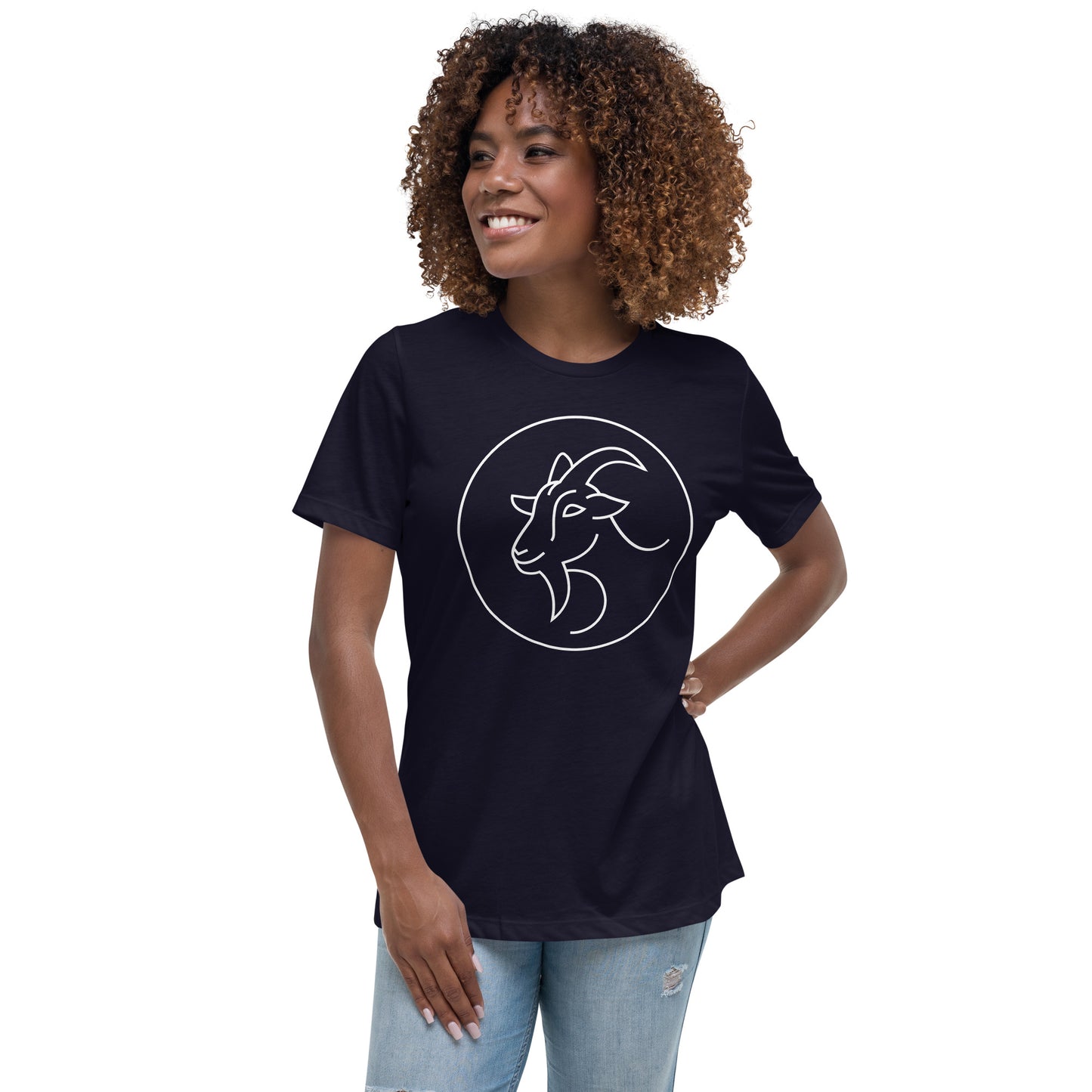 Women's Relaxed T-Shirt -Classic Zodiac: Capricorn