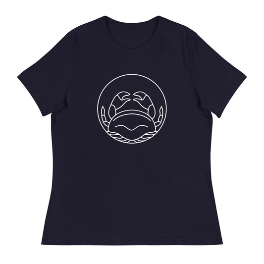 Women's Relaxed T-Shirt- Classic Zodiac: Cancer