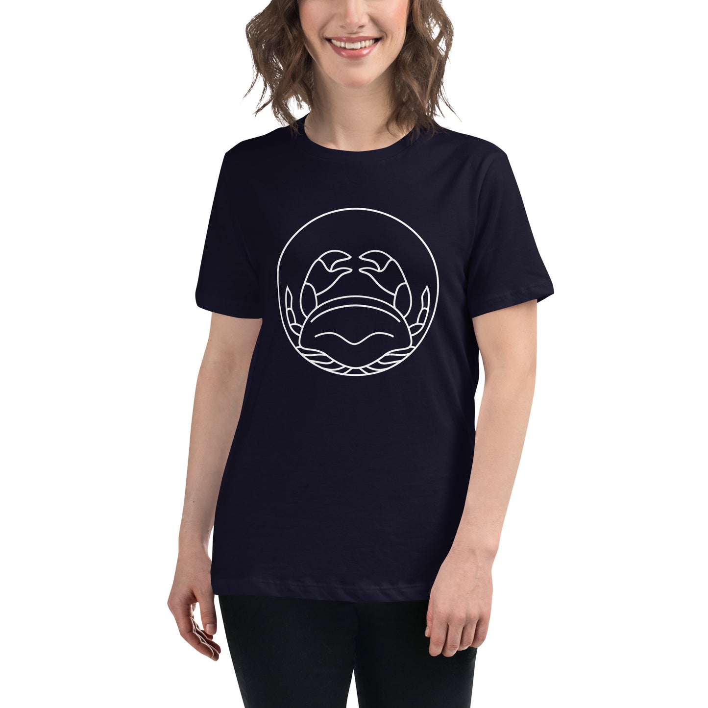 Women's Relaxed T-Shirt- Classic Zodiac: Cancer