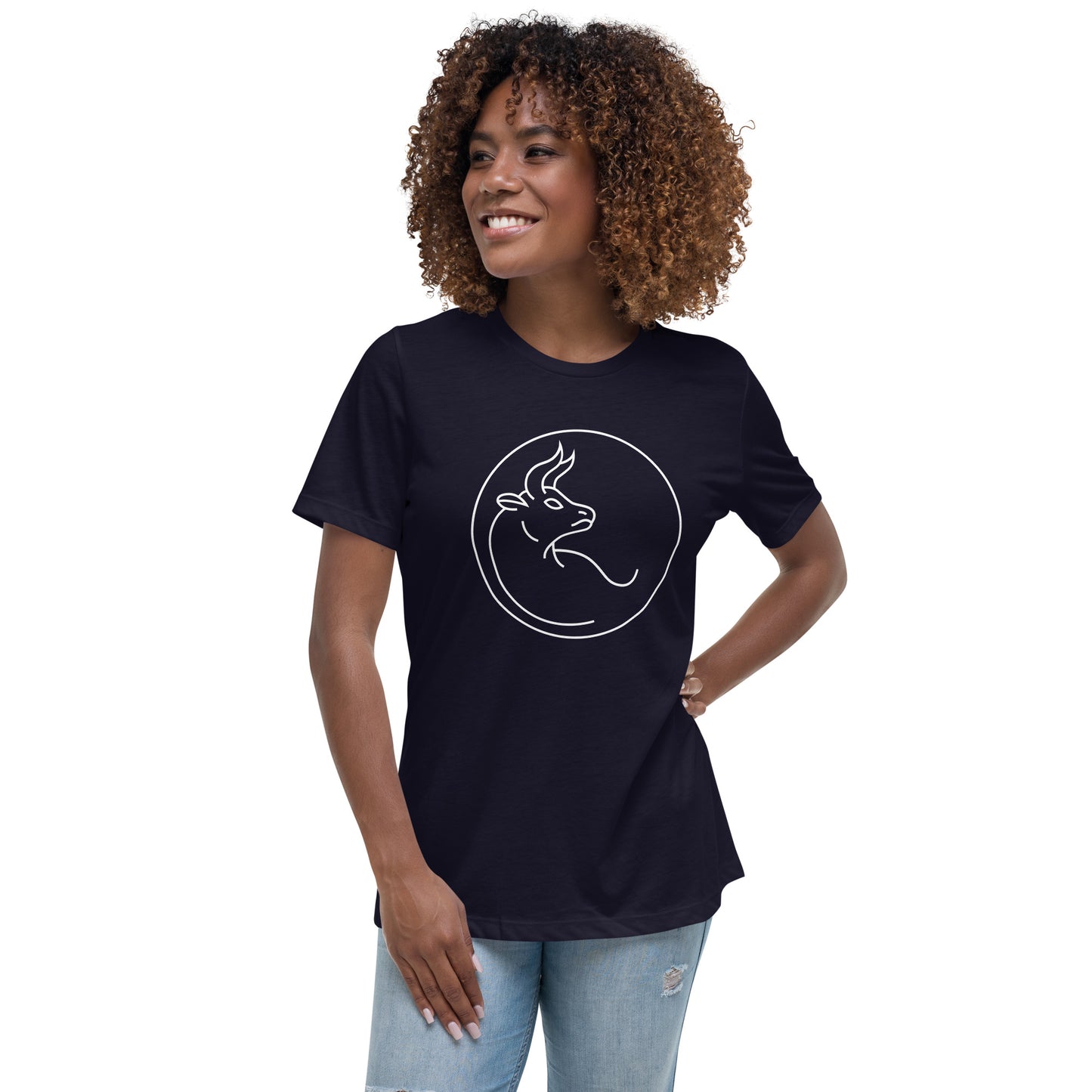 Women's Relaxed T-Shirt- Classic Zodiac: Taurus