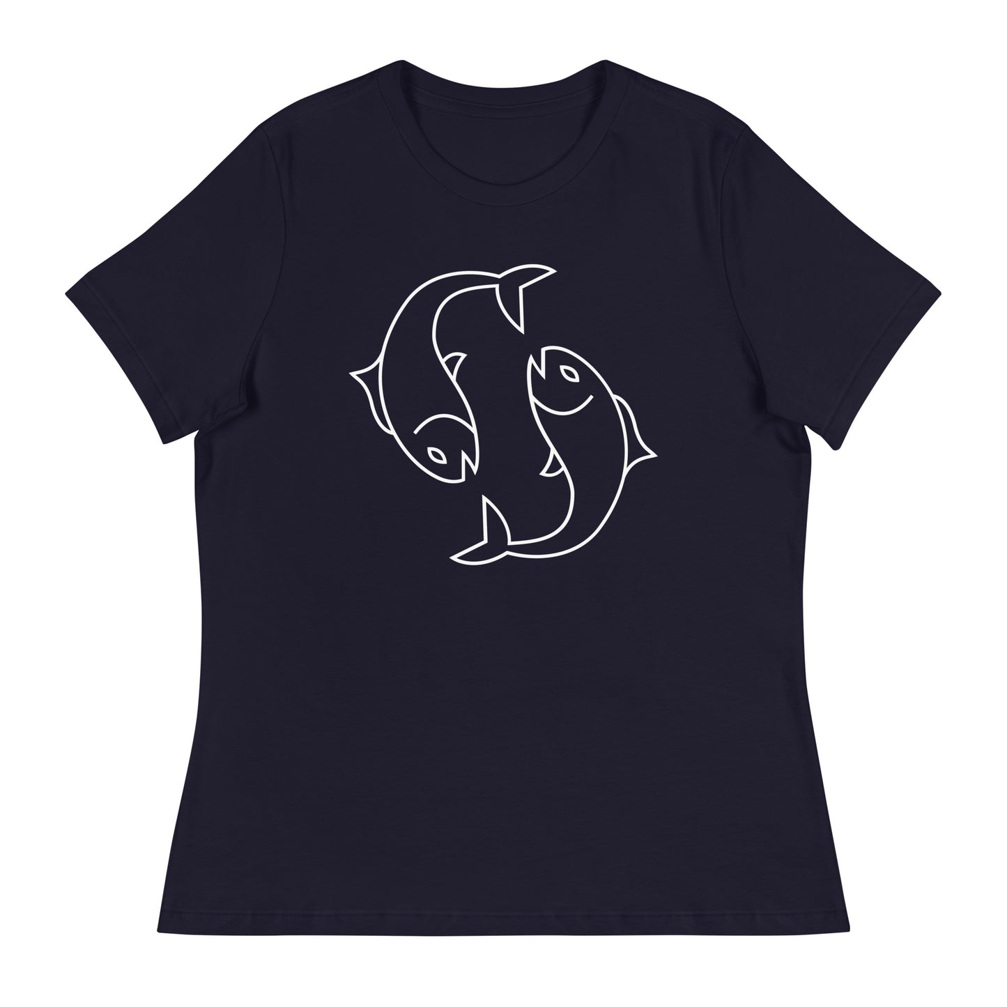 Women's Relaxed T-Shirt- Classic Zodiac: Pisces