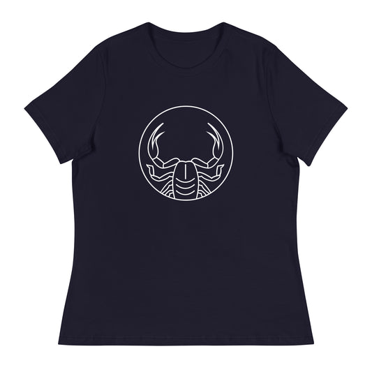 Women's Relaxed T-Shirt- Classic Zodiac: Scorpio