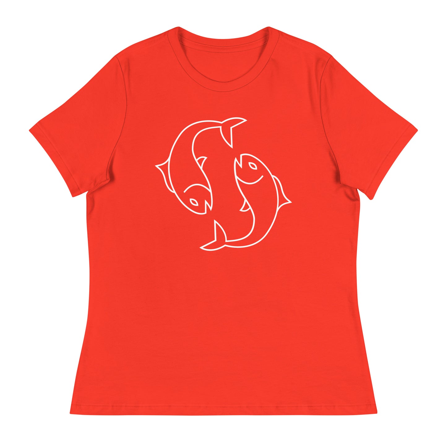 Women's Relaxed T-Shirt- Classic Zodiac: Pisces